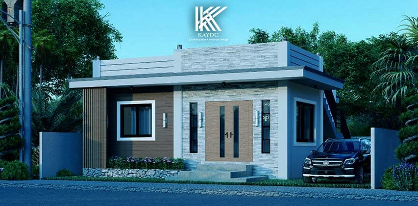 تصميم فيلا صغيرة 120 متر