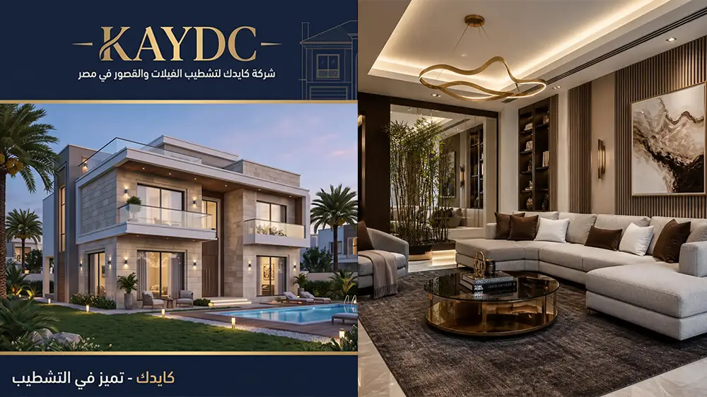 شركة تشطيب فيلات في مصر | تصميم وتنفيذ وتشطيب الفلل تسليم مفتاح 2026