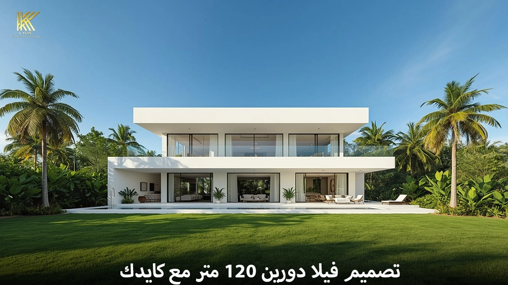 تصميم فيلا دورين 120 متر