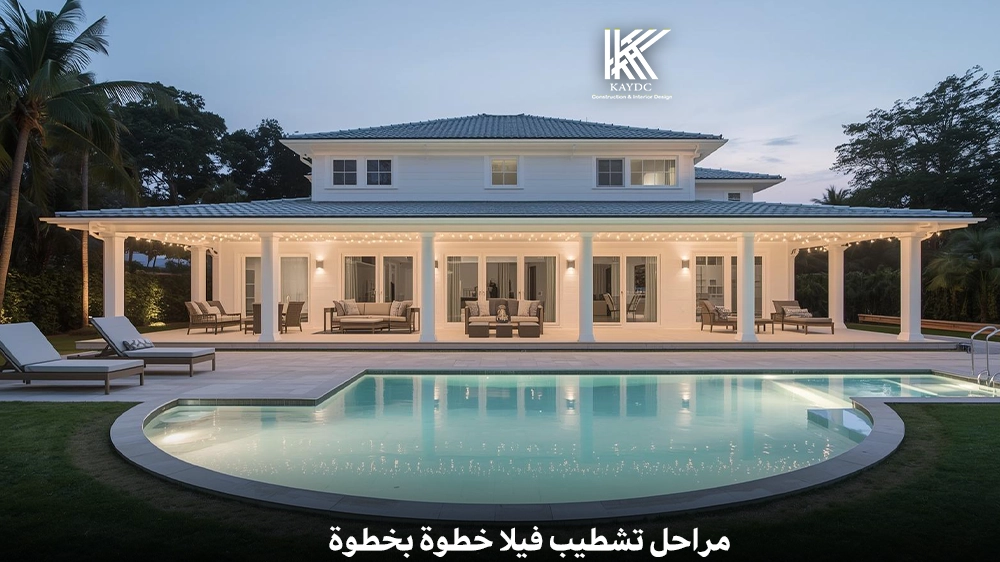 مراحل تشطيب فيلا خطوة بخطوة