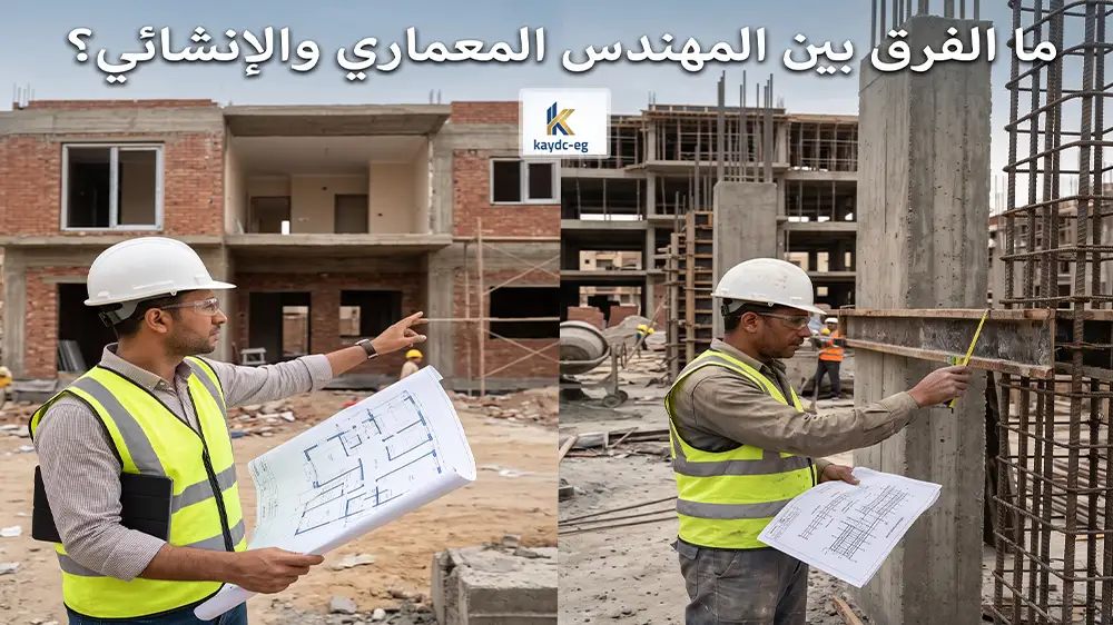 ما هو الفرق بين المهندس المعماري والإنشائي 2026 – المهام والتخصصات وأيهما تحتاج؟
